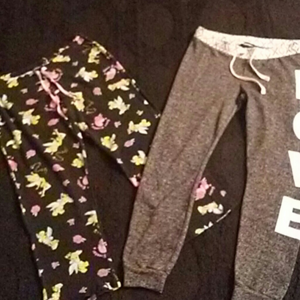 P.j. sweat pants tinker bell and Love